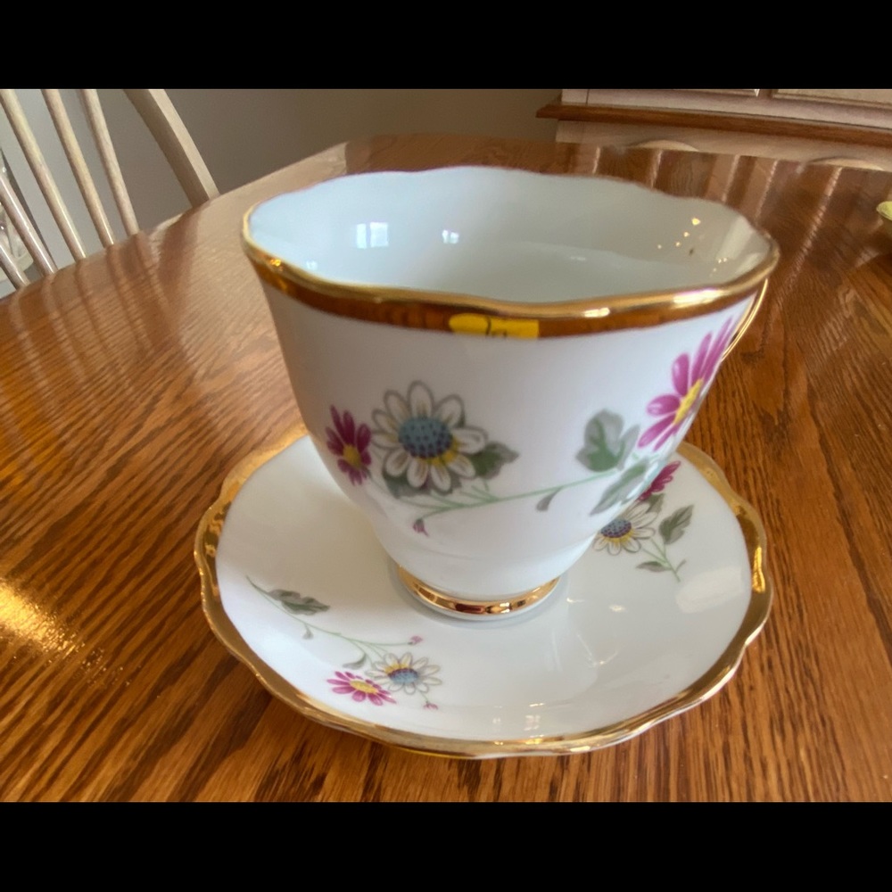 China Teacup and saucer. pattern 976 - Floral Pattern